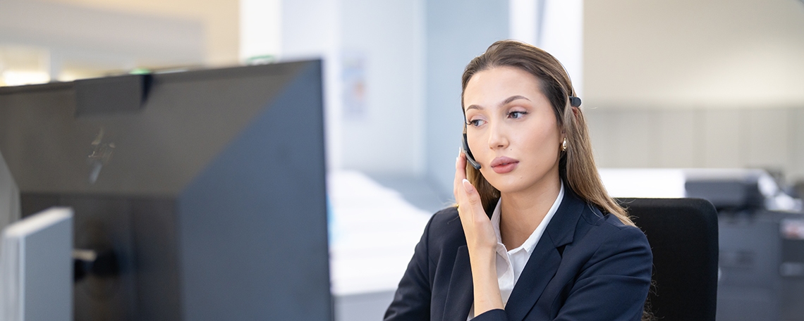 Employé de commerce réception & téléphone 100% (h/f), 1. portrait